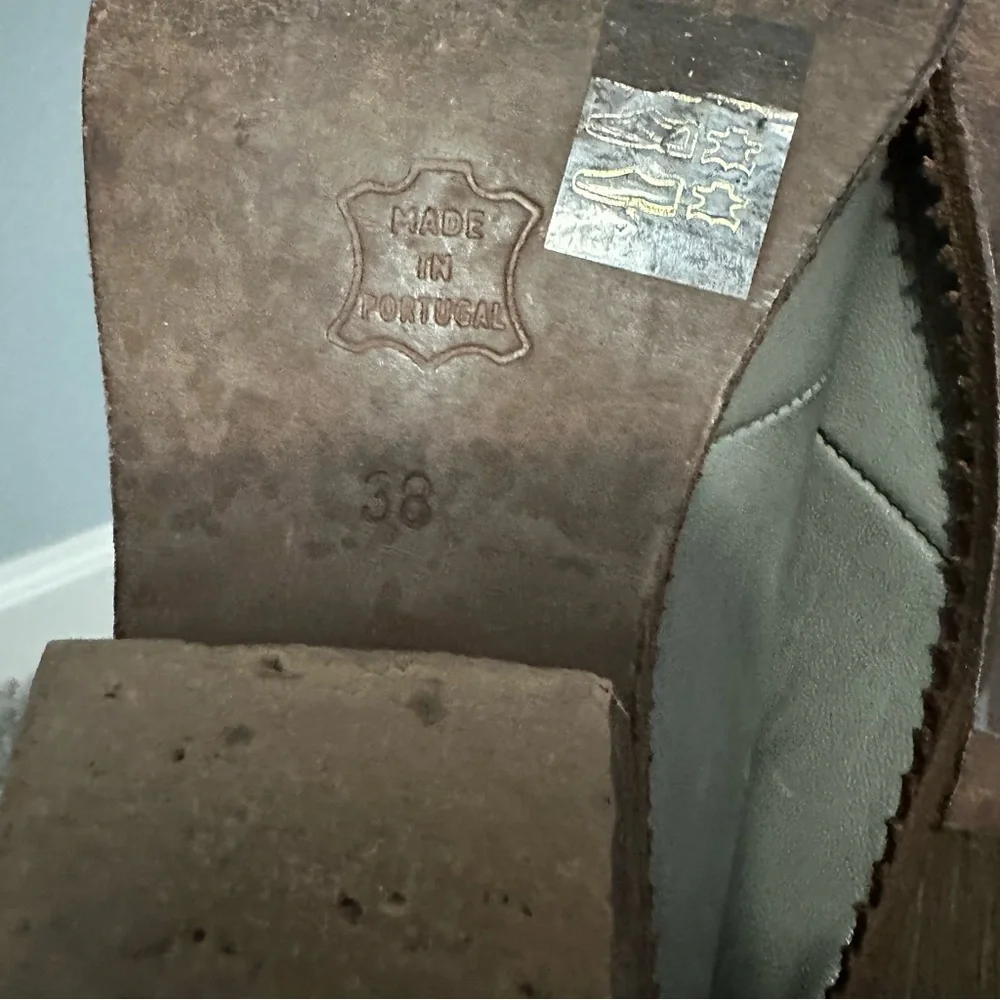 Free People Wild Wyoming Bootie Gray Leather Studded Western Boho Size 8 - Picture 8 of 8